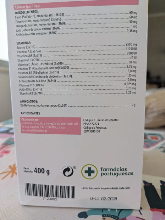 Leite materno em pó para gatos e cães da Patta