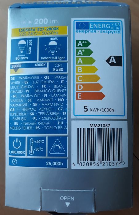 Lâmpada LED para maquilhagem