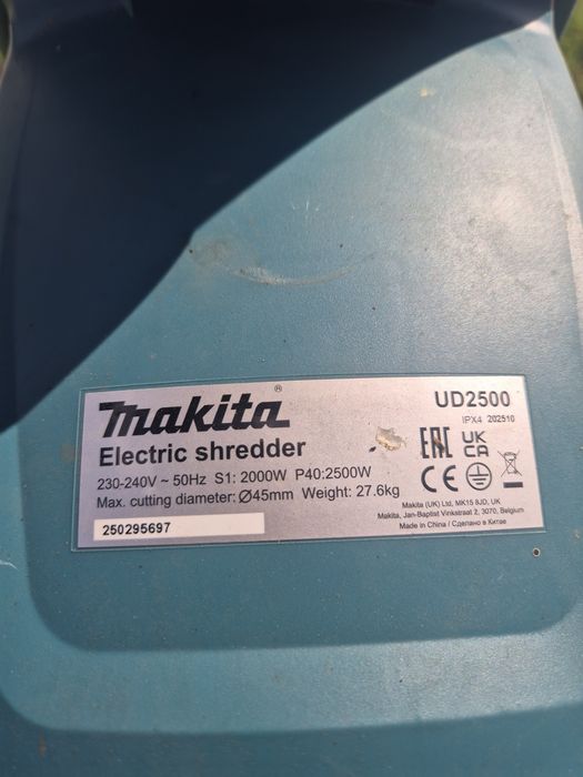 Rozdrabniacz,rębak Makita UD2500