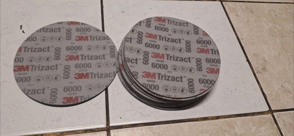 10szt Nowych krążków Trizact P3000 mocowanie Hookit