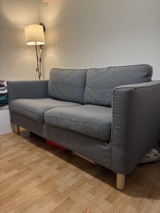 sofá IKEA PÄRUP 2 lugares - cinza escuro