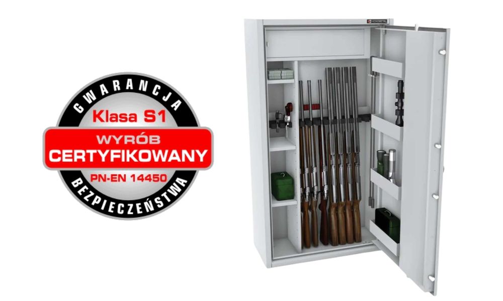 14 luf demontowalne wnętrze szafa na broń sejf S1 zamek kluczowy