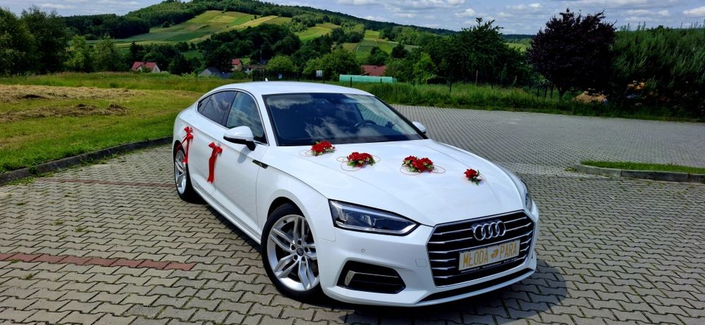 Auto do ślubu / Samochód do ślubu / Białe Audi A5 / Wolne terminy!