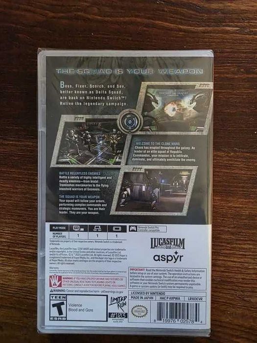 Star Wars Republic Commando, novo selado nintendo switch LRG