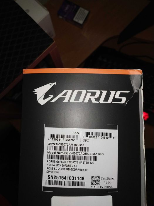 AORUS GeForce RTX 5070 Master