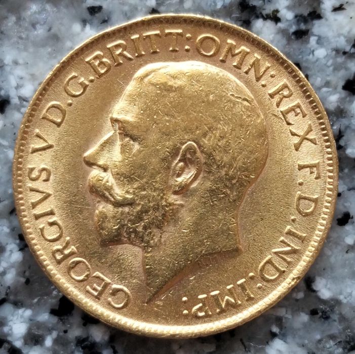 Moeda Libra Ouro 1913 George V Excelente Estado