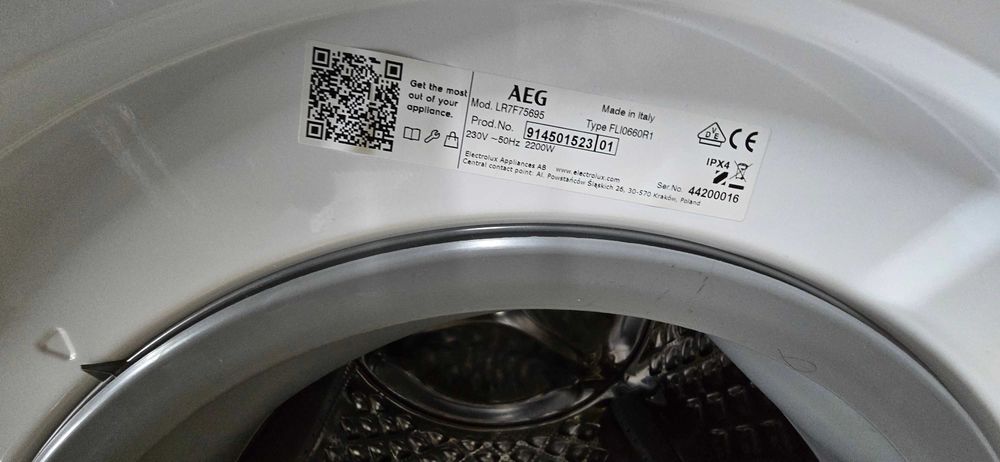 Pralka AEG LR7F75695 9 Kg Super Okazja FIRMA Gwarancja