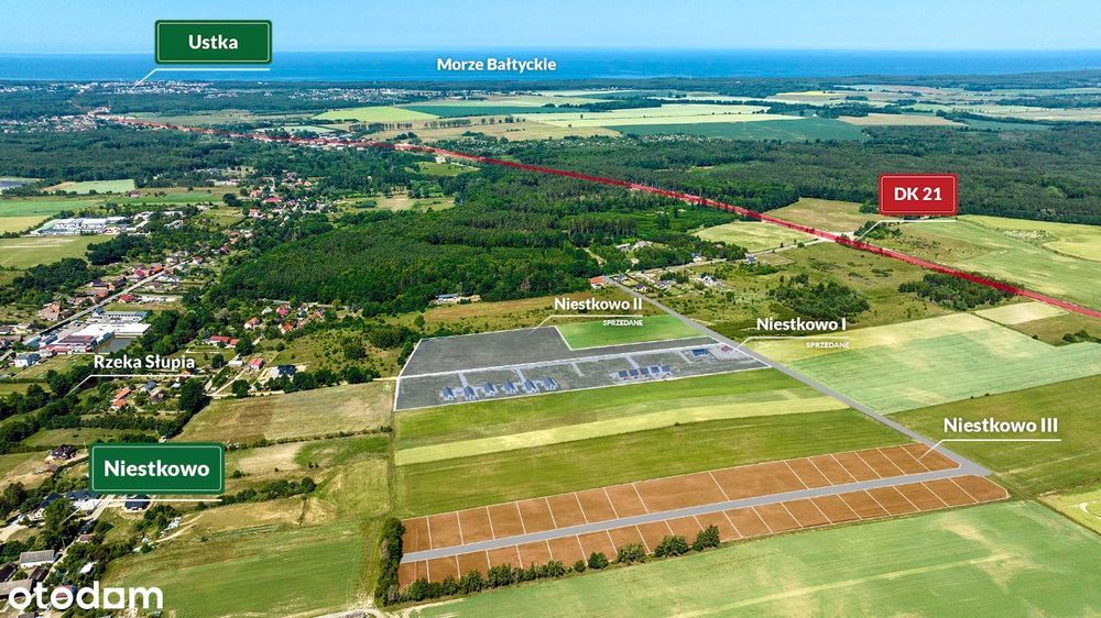 Działki budowlane pod Ustką