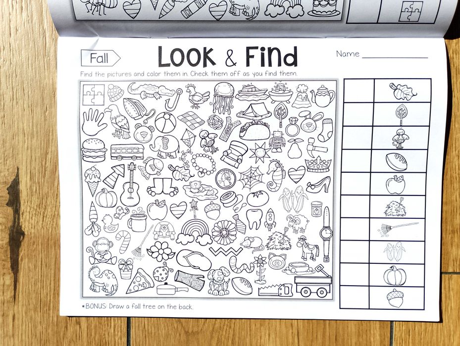 Książeczka edukacyjna Look and Find – Objects