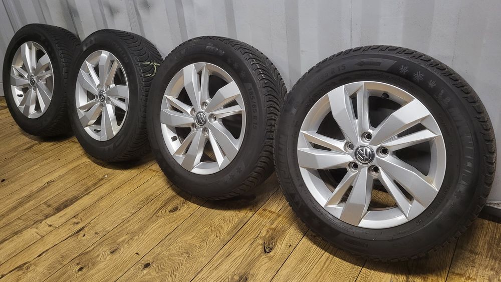 Felgi Vw 15" 5x100 z oponami 185/65 R15 Polo Skoda Fabia Seat Ibiza