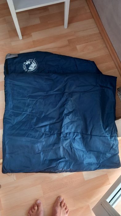 Śpiwór na zamek prostokątny granatowy 75x175 cm