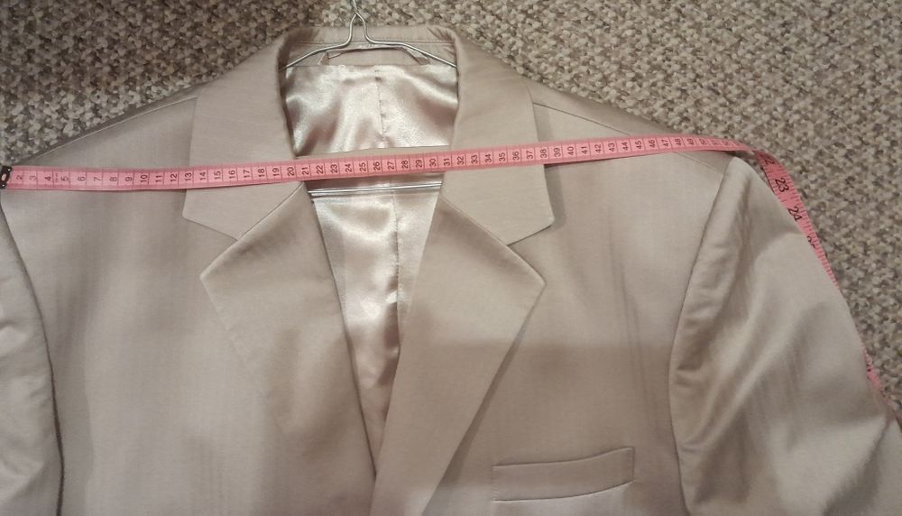 Garnitur beżowy na 182cm