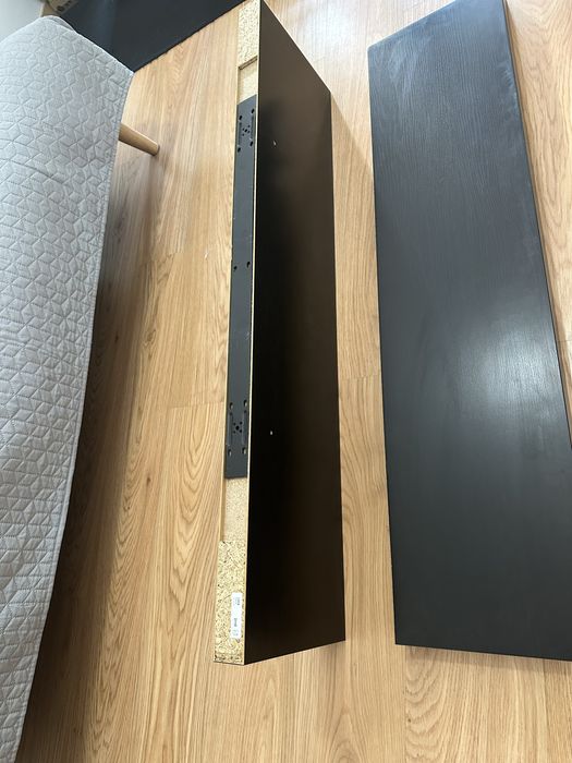 2 LACK Estante de parede, pret-cast, 110x26 cm