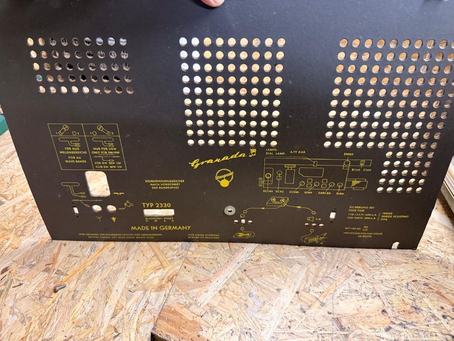 Zabytkowe radio lampowe blaupunkt granada 2330