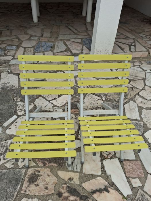 Cadeiras reclinadas de jardim desmontável