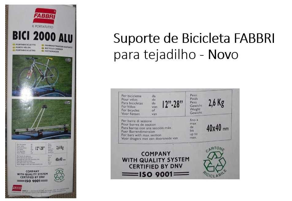 suporte bicicleta FABBRI para tejadilho do carro