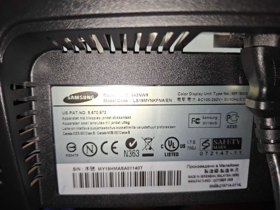 Monitor Samsung 19 polegadas