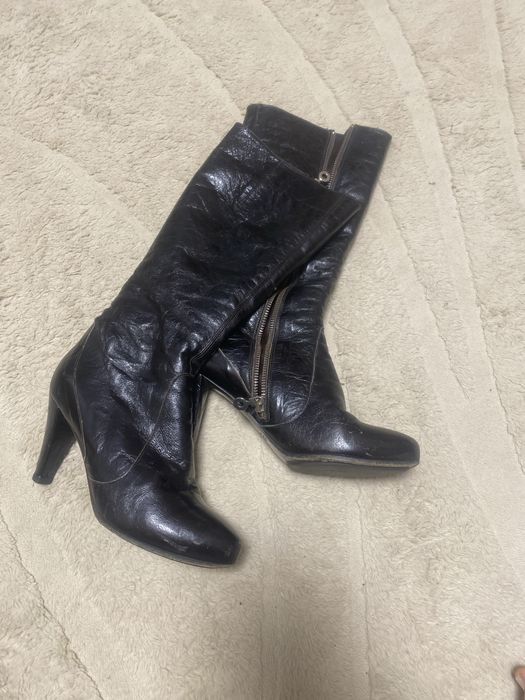 Adami high-heel leather boots in size 37.5
