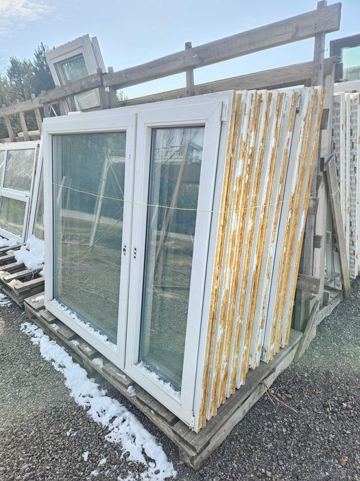 OKNA Plastikowe PCV Dwuskrzydłowe 165x143cm 5 sztuk okno białe