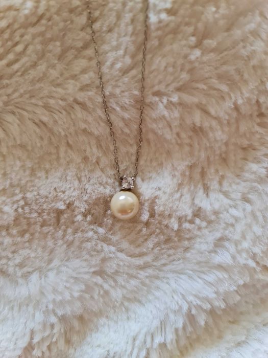 Colar de pérola e zircônia da Kiko ourivesarias