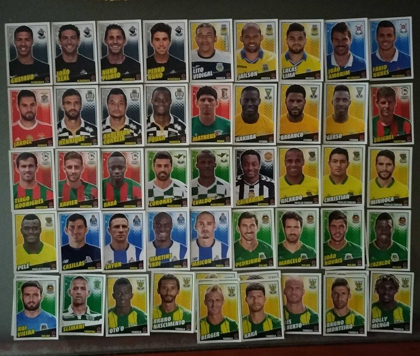 Lotes de cromos "Futebol 2015/16" (listas na última foto)
