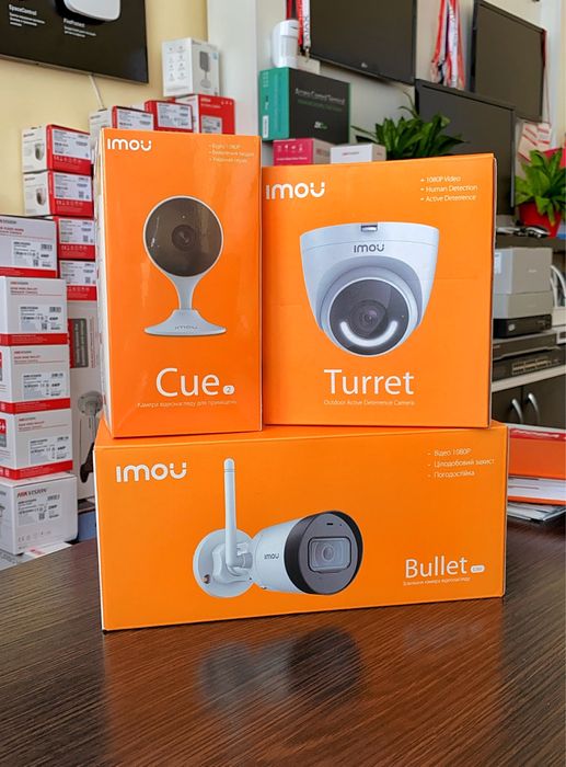 Автономні IP камери відеоспостереження Imou, Ezviz з WI-FI та SD