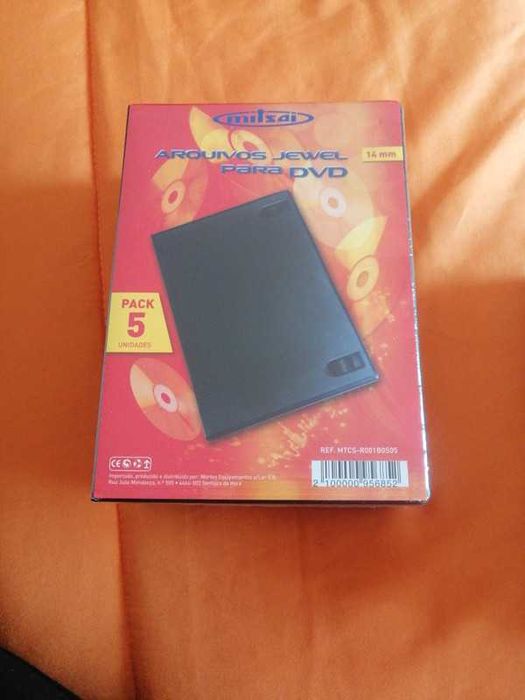 2 Pack de 5 unidades de arquivo DVD