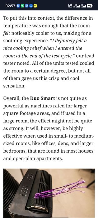 Quietest AC Midea Duo Smart Portable Air Conditioner - Dual Hose, Inverter, Wi-Fi
