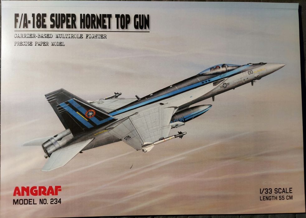 F/A-18 E Super Hornet Top Gun, Angraf  |  Model kartonowy