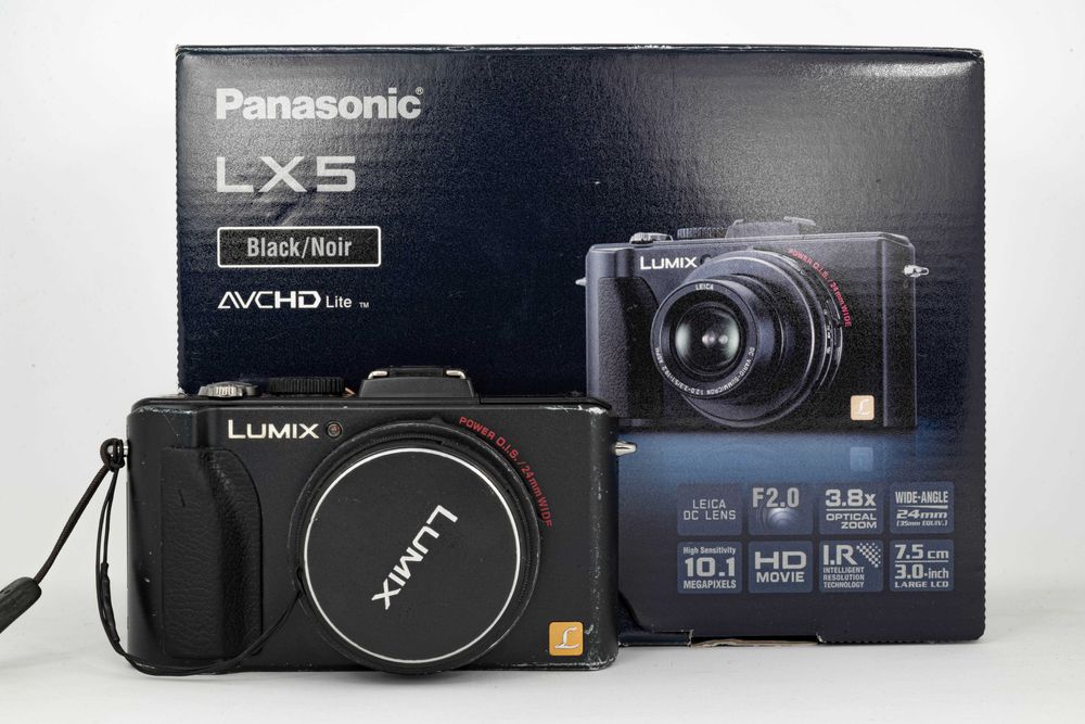 Panasonic Lumix DMC-LX5 GWARANCJA / 14 DNI NA ZWROT kompakt premium Leica DC Vario-Summicron 24–90 mm (ekwiwalent) f/2.0–3.3 RAW, JPEG, RAW+JPEG, PASM