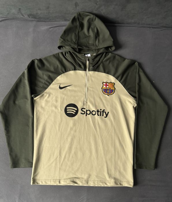 кофта Nike FC Barcelona Strike Drill 2023/24 бежевого кольору розмір M