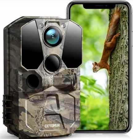 Fotopulapka kamera leśna noktowizyjna CEYOMUR CY65 40MP WiFi 4K