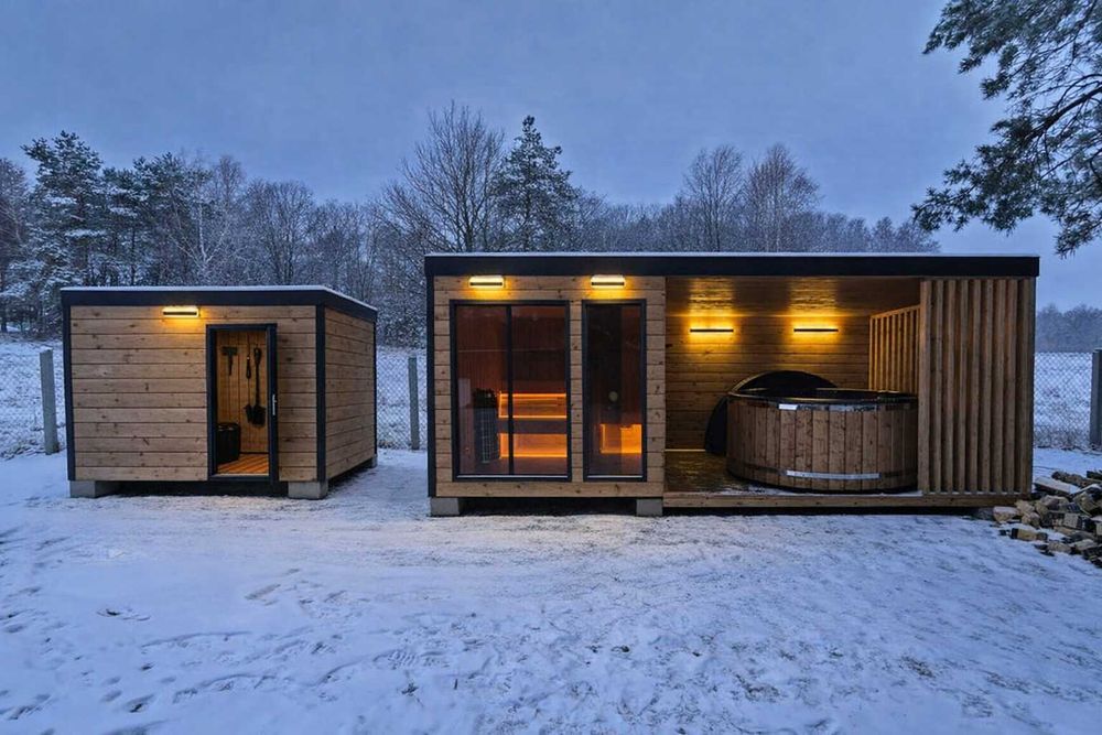 Spa domek ogrodowy sauna Jacuzzi