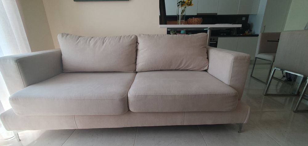 Sofá com puff convertível em chaise long #superdecor #sofasuperdecor