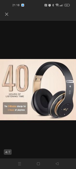 6S bezprzewodowe słuchawki nauszne Bluetooth składane mikrofon