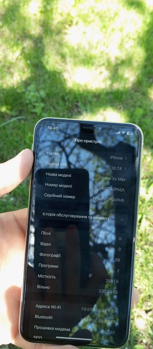 iPhone XS MAX  256гбАКБ 100