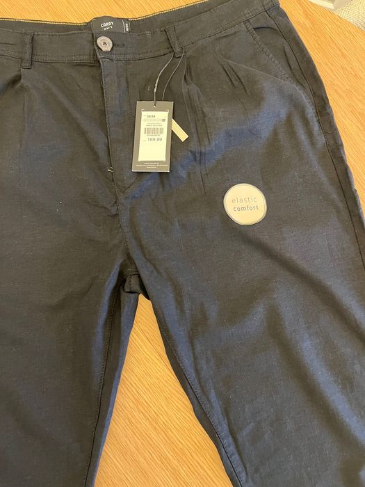 Męskie Lniane spodnie Carry 38/34