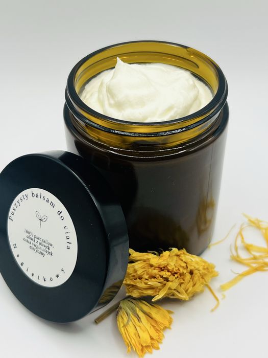 Puszysty balsam do ciala naturalny