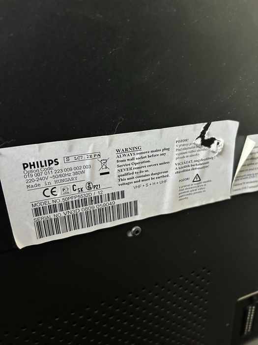 Philips duzy telwwizor ze stolikiem uzywany