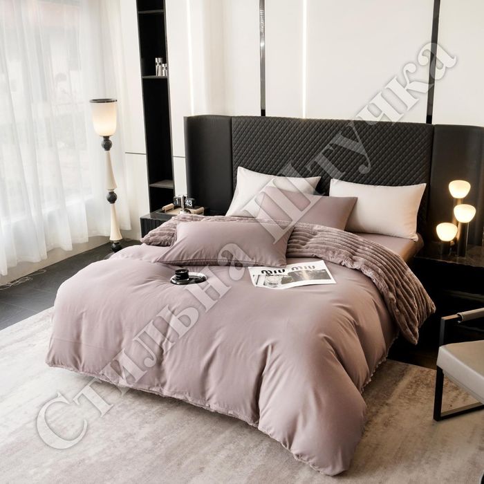 Зимові комбіновані (Сатін + Велюр) комплекти постільної білизни