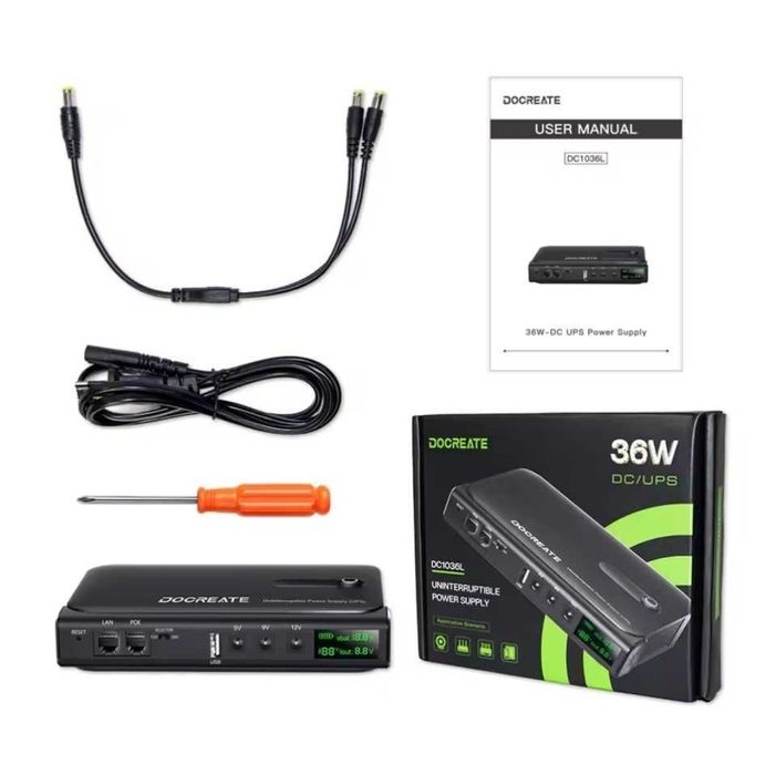 Джерело безперебійного живлення 36W роутера gpon mini ups, 5B,9В,12B