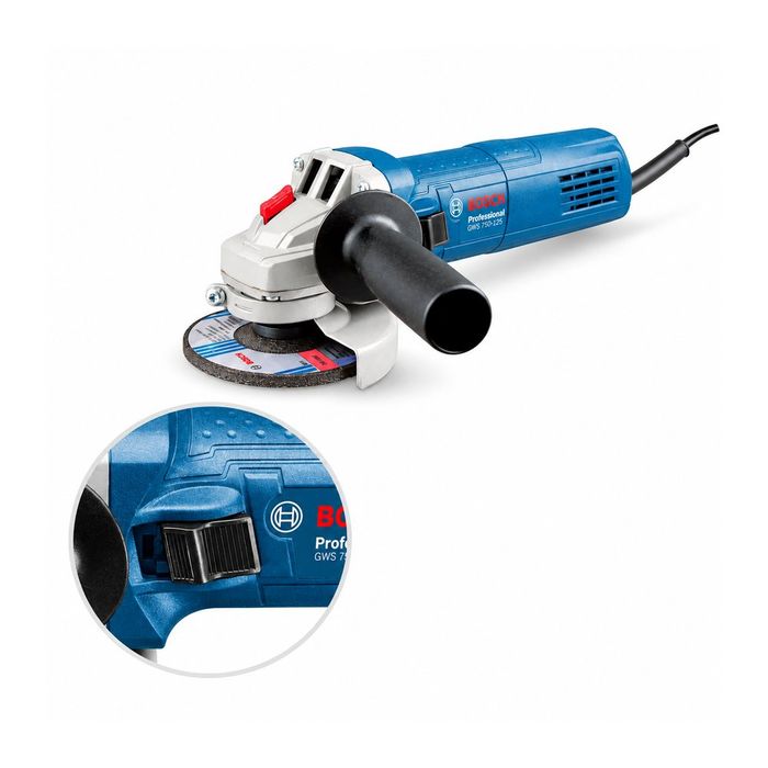 Bosch Professional GWS 750-125 — болгарка, КШМ і шліфмашина 125 мм із потужністю 750 Вт