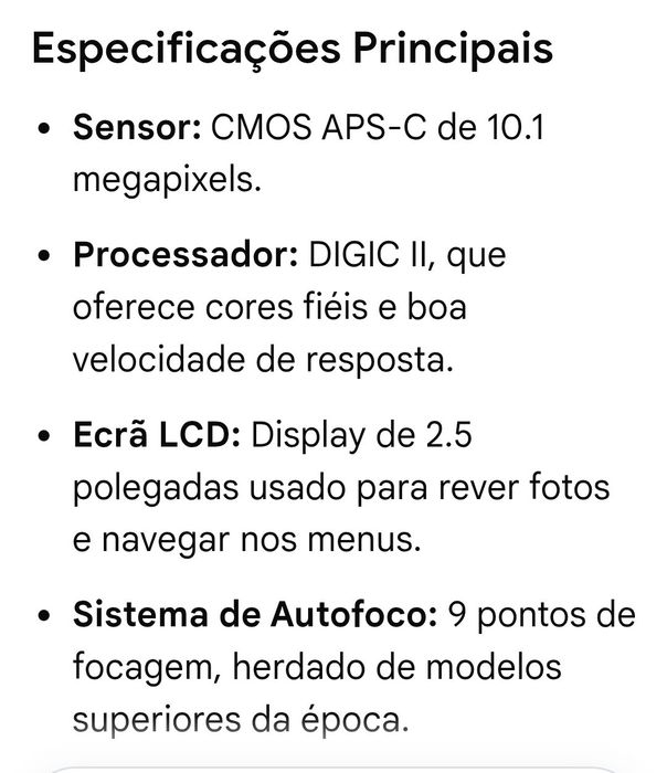 Câmera Cânon 400D + Lente 35-80 + Grip 2 baterias+cartão 1gb