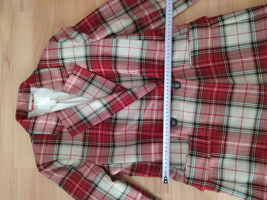 marynarka w kratę h&m 34