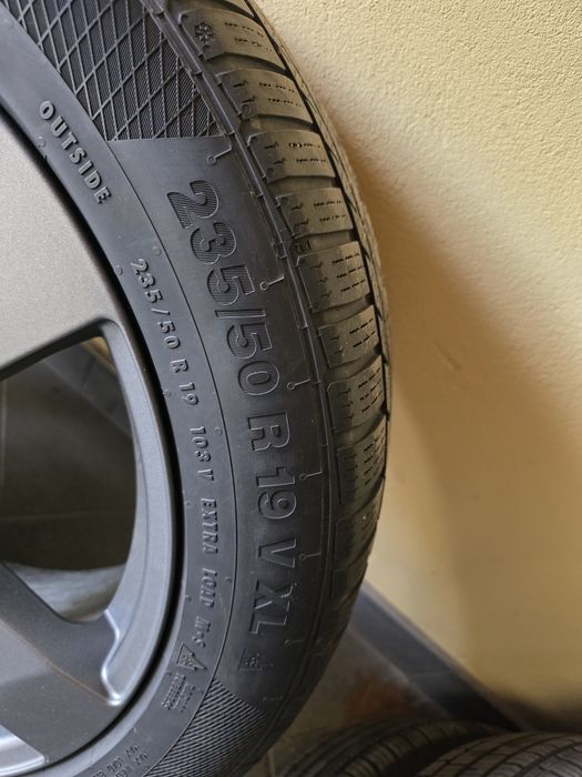 REZERWACJA Alufelgi Dezent  108x5 Et 45 19 Cali z oponami zimowymi  Continental