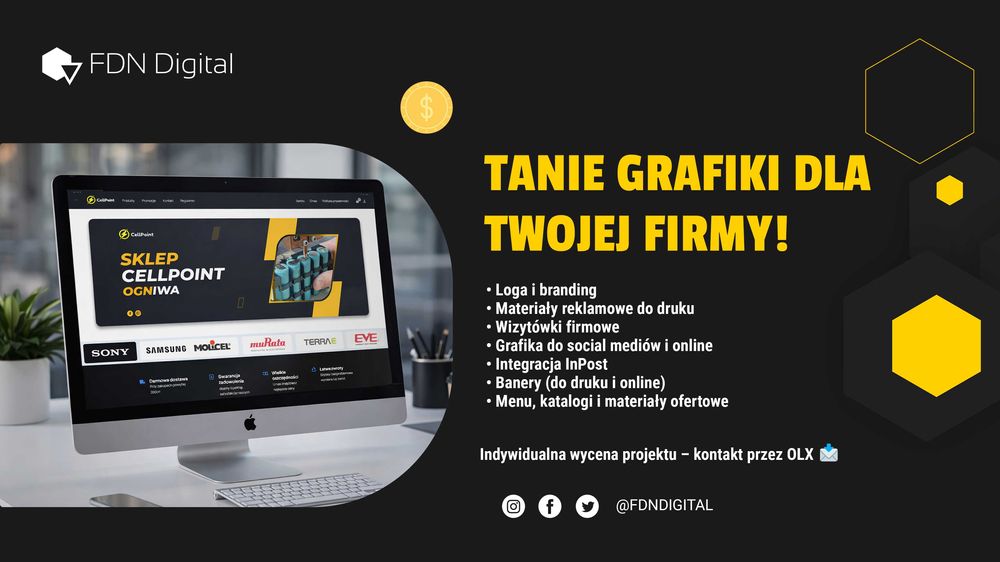 Grafika reklamowa / Logo / Wizytówki / Social Media *TANIO*