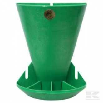 Automat paszowy dla prosiąt 5 litrów karmnik, zielony + śruby