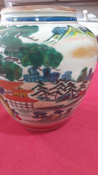 Vaso Cerâmica Kutani ( Japan )