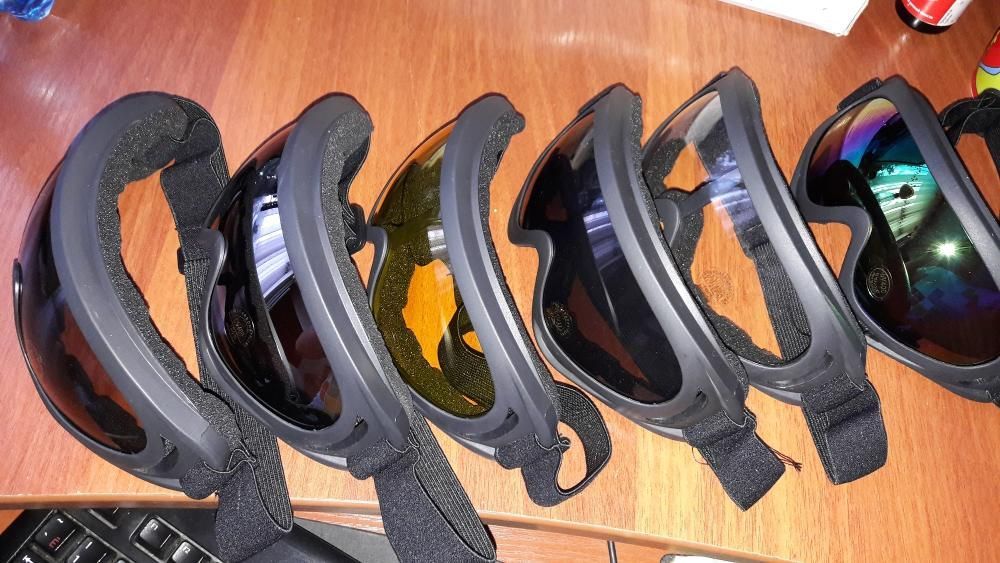 Маска лыжная UV400 очки лижна окуляры окуляри прозрачные тактические