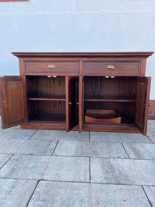 Komoda Stylizowana na Kolonialną | Kredens | Masywny sideboard